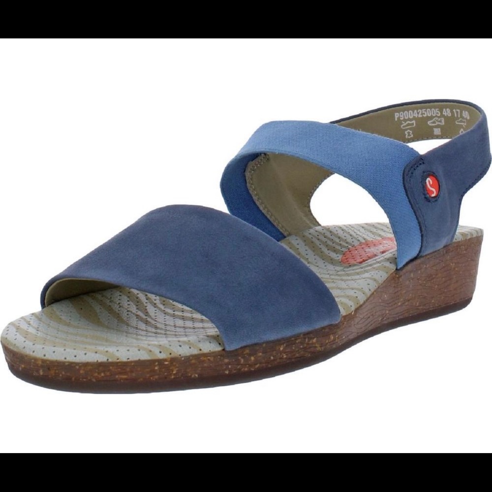 Softino by Fly London NWT - in box. beautiful blue size US 7, EU 37